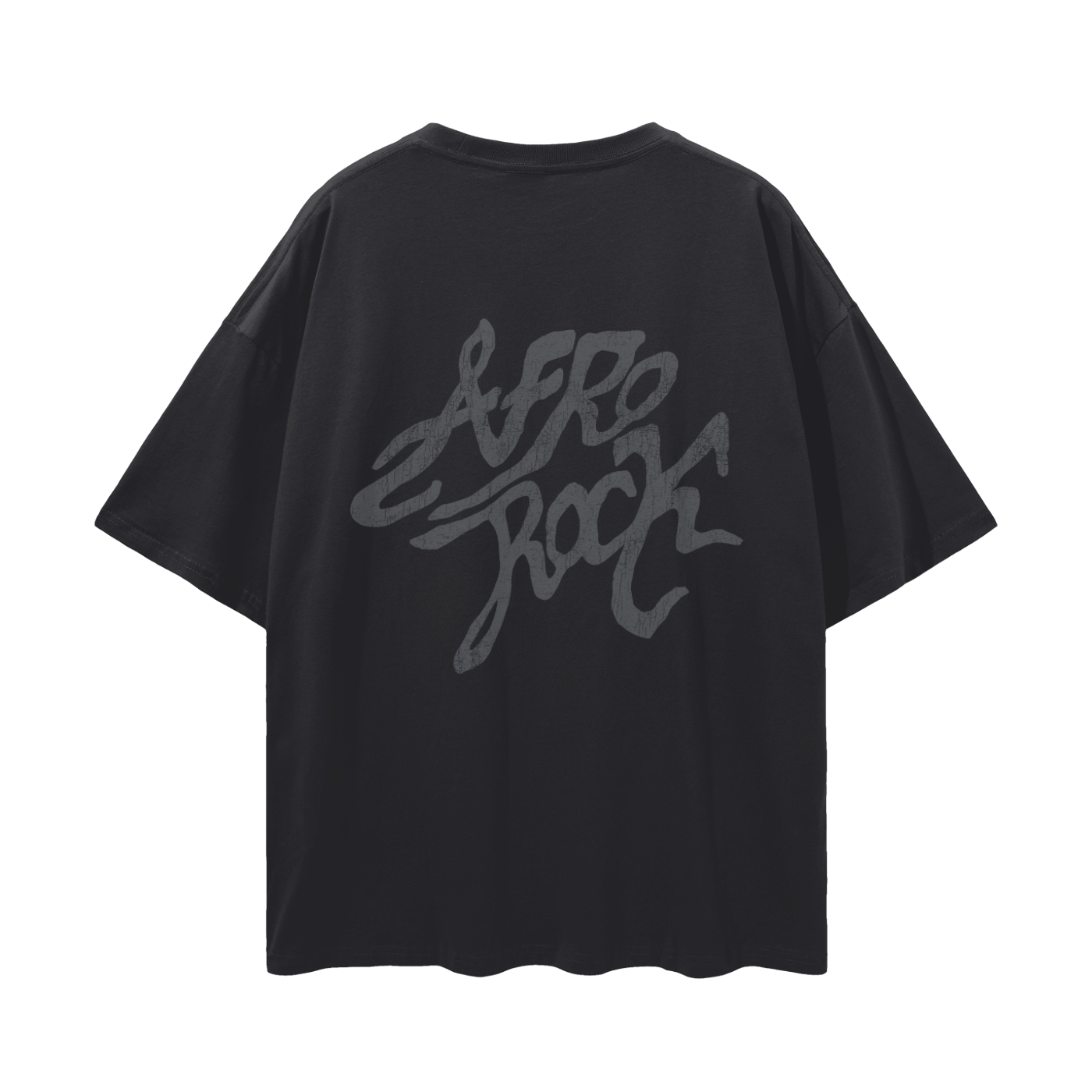 AFROROCK MAZI SKULL HORNS LOOSE DROP SHOULDER TEE