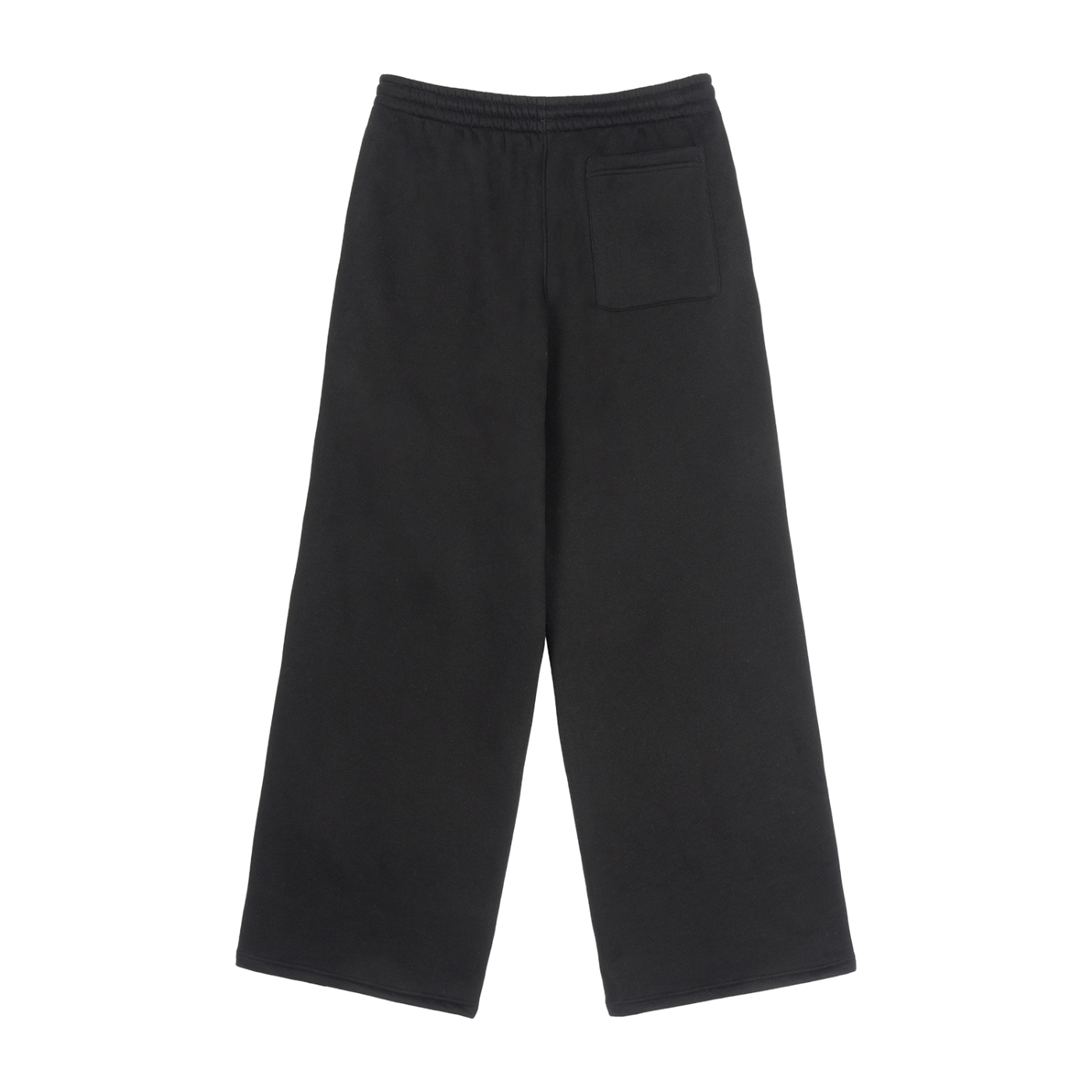 AFROROCK DRAWSTRING STRAIGHT LEG BLACK SWEATPANTS