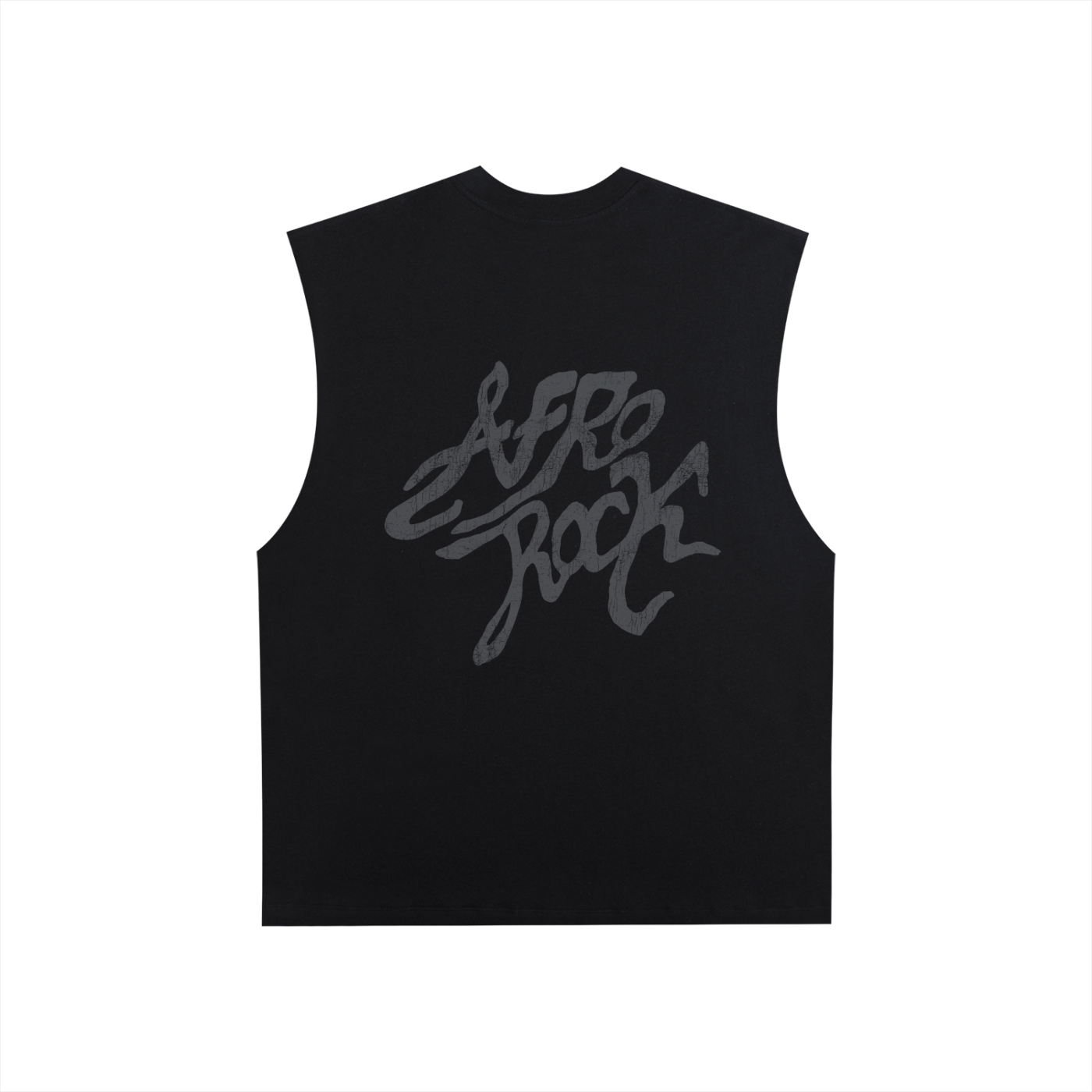 AFROROCK WARRIOR DANCE RAW EDGE BLACK TANK