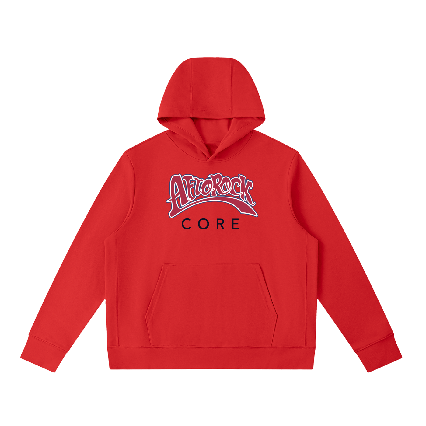 AfroRock Core Pullover Red Hoodie