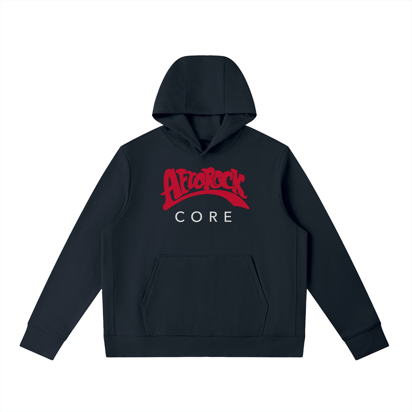 AfroRock Core Pullover Navy Blue Hoodie