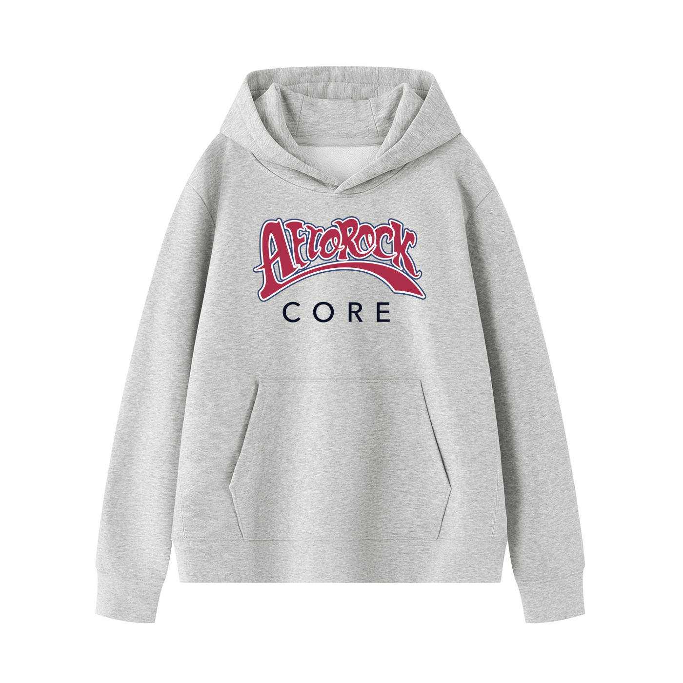 AfroRock Core Pullover Gray Hoodie