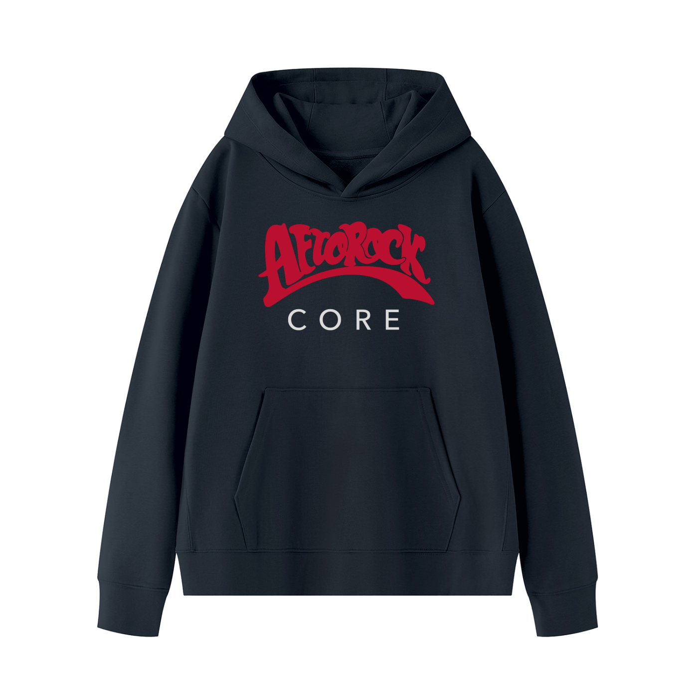 AfroRock Core Pullover Navy Blue Hoodie