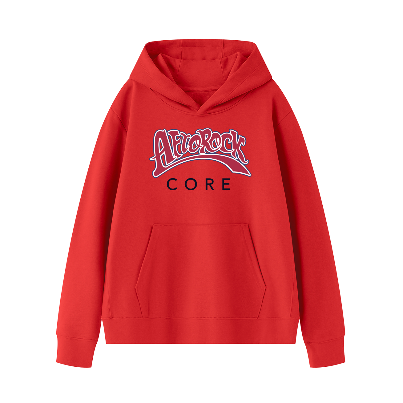 AfroRock Core Pullover Red Hoodie
