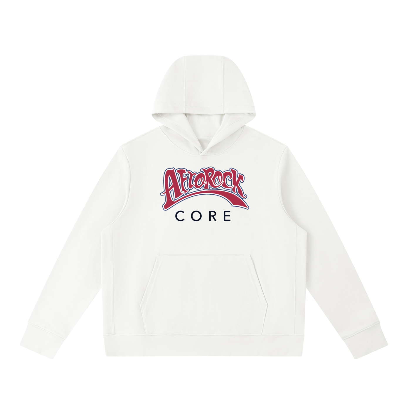 AfroRock Core Pullover White Hoodie