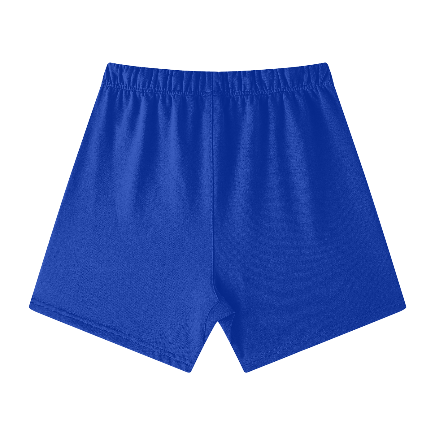 AFROROCK SKULL HORNS FLAME LOOSE FIT BLUE SHORTS